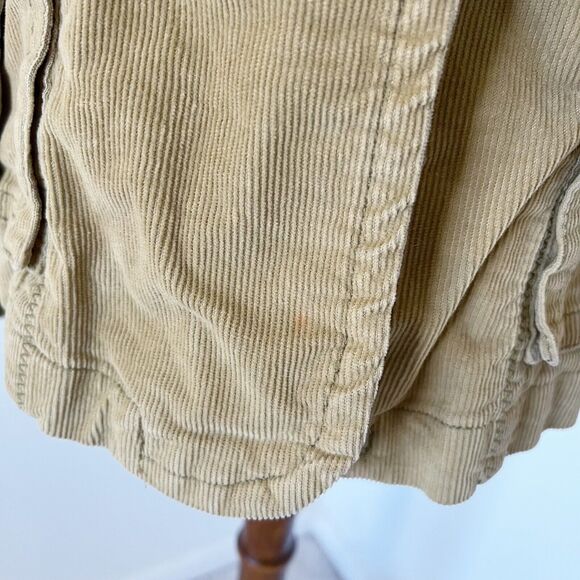 Eddie Bauer Womens Corduroy Blazer Jacket Size Medium M Tan Beige Cord Buttons - Picture 6 of 16